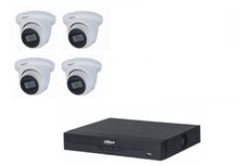 Dahua NVR met 4 x 4MP 30M IR camera met ingebouwde microfoon
