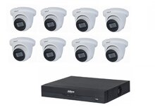 Dahua NVR met 8 x 4MP 30M IR camera met ingebouwde microfoon