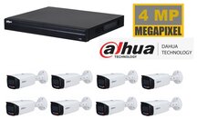 Dahua NVR met 8 x 4 MP TIOC camera  2 weg audio  
