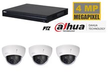 Dahua NVR met 3 X 4MP PTZ camera