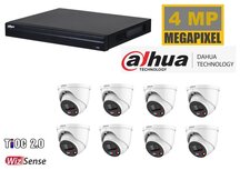 Dahua NVR met 8 x 4 MP TIOC 2.0 camera  2 weg audio  