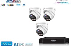 NVR 1TB met 3 x 8mp  colournight 2.0 active deterrence pro camera 