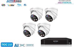 NVR 1TB met 4 x 8mp  colournight 2.0 active deterrence pro camera 