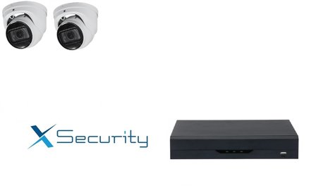 X-security NVR  met 2 x 8MP starlight camera + audio