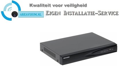 Camerabewaking systeem met 8 x 4MP HD  Dome camera – bekabeld antraciet