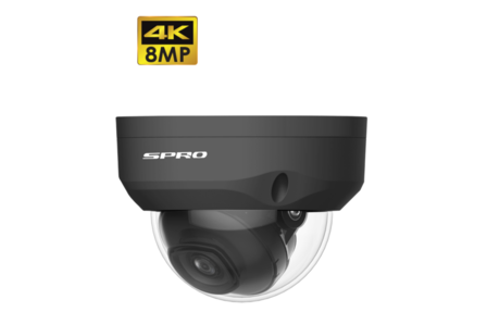 S-PRO camerasysteem met 6 X 8 MP dome camera