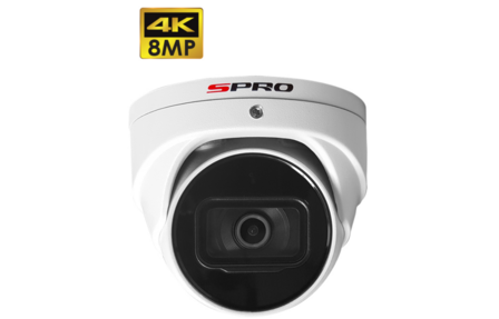 SPRO NVR 1TB met 3 x 8MP camera met microfoon.