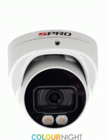 4 ch. recorder met SPRO 2x4MP IP-turret kleur nachtzicht camera