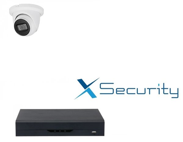X-security NVR  met 1 x 4MP starlight camera