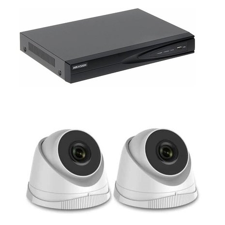Camerabewaking systeem met 2 x 4MP HD  Dome camera – draadloos 