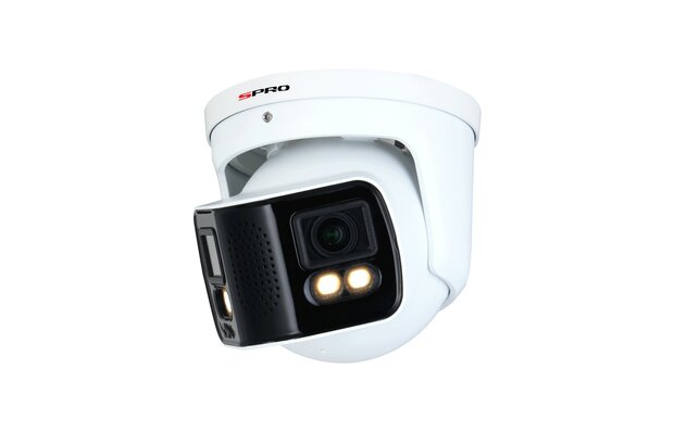 SPRO NVR 2TB met 1 dubbele 4MP full color camera met audio.