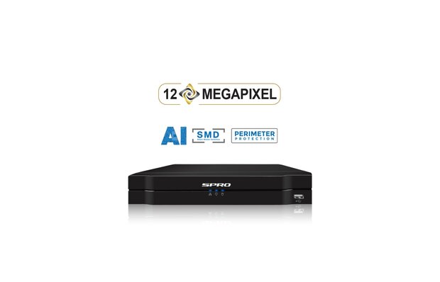 NVR 1TB met 3 x 4MP camera COLOUR NIGHT 2.0 met microfoon.