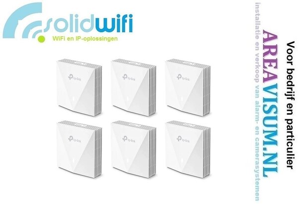 Omada EAP650-Wall 11ax (Wi-Fi 6) Indoor Access Point 6-pack